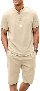 Ensemble en lin pour hommes composé de chemises et de shorts à manches courtes deux pièces pour hommes. DIAYTAR COTE D'IVOIRE est une boutique en ligne généraliste qui propose plus de 300 000 références, faisant d'elle l'un des leaders du e-commerce en Côte d'Ivoire. Elle offre une large gamme de produits allant de l'électronique aux produits de maison en passant par les vêtements et les accessoires. Avec sa présence en ligne, DIAYTAR COTE D'IVOIRE facilite les achats pour les consommateurs ivoiriens.