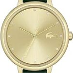 Montre à quartz pour femme avec bracelet en acier inoxydable et cuir