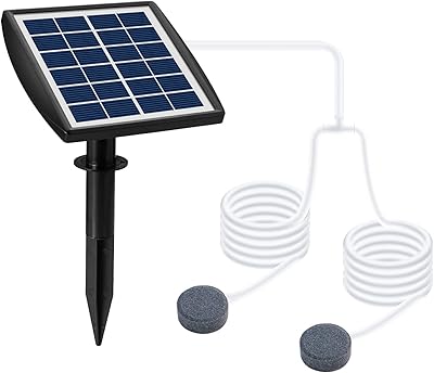 Pompe à oxygène à énergie solaire 6v 2w avec tube de 8 pieds