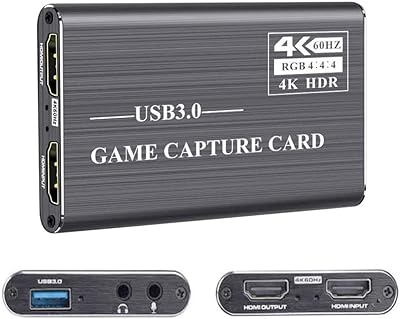 Carte d'enregistrement, 4k hdmi vers usb 3.0, cartes d'enregistrement vidéo hdmi portables hd 1080p pour l'enregistrement en streaming en direct (gris). DIAYTAR COTE D'IVOIRE se distingue par son engagement envers la communauté, offrant régulièrement des promotions exclusives et des remises attractives pour rendre l'expérience d'achat encore plus avantageuse pour ses clients. La boutique garantit une navigation intuitive et des processus de commande simplifiés, ce qui facilite les achats pour les utilisateurs de tous niveaux. Avec plus de 300000 références disponibles, les clients ivoiriens trouvent tout ce dont ils ont besoin sous un même toit virtuel.
