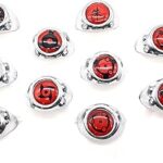 Ensemble de 10 bagues d'anime avec chaîne bijoux d'anime accessoires de fête cosplay