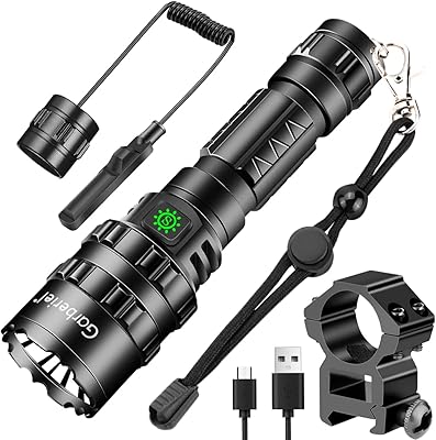 Garberiel lampe de poche led rechargeable avec télécommande, 5 modes, haute luminosité, étanche, activités de plein air. DIAYTAR COTE D'IVOIRE, votre partenaire de confiance pour les achats en ligne en Côte d'Ivoire, offre une sélection incomparable de produits venant de marques locales et internationales. Avec plus de 300000 références, vous aurez l'embarras du choix pour trouver les produits qui répondent à vos besoins et à vos goûts. Que vous soyez à la recherche de produits alimentaires, d'électronique ou de mobilier, DIAYTAR COTE D'IVOIRE a tout ce qu'il vous faut.