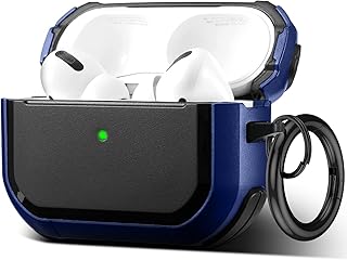 Coque pour airpods pro avec porte-clés, protection complète antichoc en tpu compatible