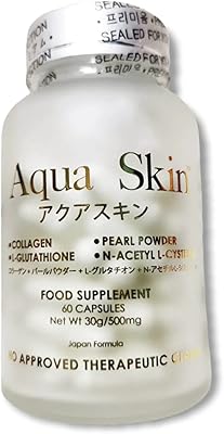 Aqua skin glutathion et collagène, 60 capsules de l'entrepôt central
