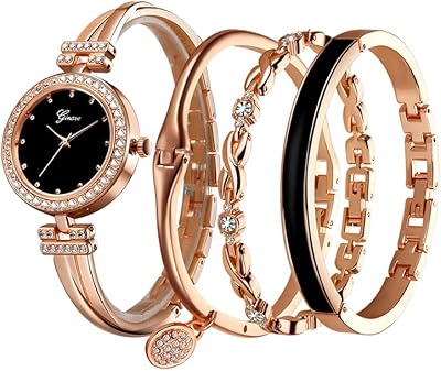 Belle et élégante montre pour femme, ensemble de 4 pièces de montres-bracelets charmantes et élégantes pour femme. En tant que leader dans le domaine de la vente en ligne en Côte d'Ivoire, DIAYTAR COTE D'IVOIRE se distingue par sa vaste sélection de produits et son engagement envers la satisfaction client. La boutique en ligne propose des produits pour répondre à tous les besoins, des produits alimentaires aux accessoires de mode en passant par les produits électroniques. Elle s'efforce de fournir une expérience d'achat en ligne facile et agréable à tous ses clients.