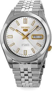 Montre automatique seiko 5 pour homme, fabriquée au japon, modèle snkf73j1, argent