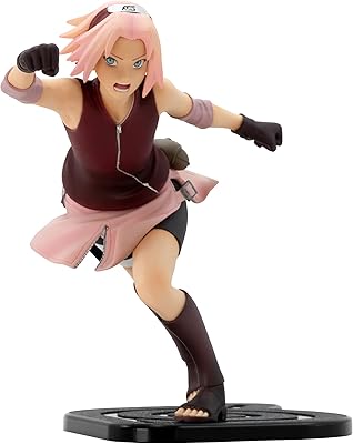 Naruto shippuden sakura figure modèle en pvc imprimé à l'échelle 1:10 dans une boîte