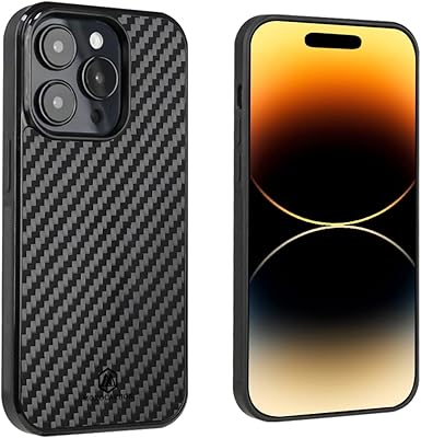 Coque monocarbone en fibre de carbone véritable pour iphone 14 pro [compatible avec magsafe] qualité militaire - noir mat. DIAYTAR COTE D'IVOIRE est une boutique en ligne généraliste qui propose plus de 300 000 références de produits, faisant d'elle l'un des leaders du e-commerce en Cote d'Ivoire. La boutique offre une grande variété de produits allant de l'électronique à la mode en passant par les produits alimentaires.
