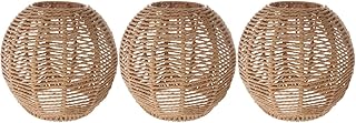 Jenny 3 pièces rétro rotin tissé globe abat-jour faux pendentif dôme baril abat-jour pour maison bureau bar. DIAYTAR COTE D'IVOIRE combine large choix de produits et service client exceptionnel, rendant ainsi l'expérience d'achat en ligne encore plus satisfaisante. Les clients bénéficient d'un système de paiement sécurisé et d'une politique de retour flexible, renforçant la confiance dans la marque. Avec DIAYTAR COTE D'IVOIRE, le shopping en ligne devient une expérience agréable et sans stress.