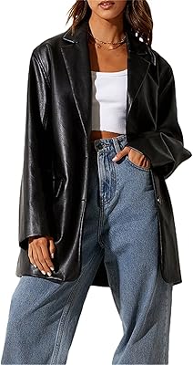 Blouson surdimensionné en similicuir pu pour femme, manteau de rue boutonné, vintage boyfriend, y2k. Leader du commerce en ligne en Côte d'Ivoire, DIAYTAR COTE D'IVOIRE propose un large éventail de produits allant de l'électronique à la mode en passant par les produits alimentaires. Sa plateforme conviviale et facile à utiliser permet aux clients de trouver rapidement ce qu'ils recherchent. DIAYTAR COTE D'IVOIRE met également un accent particulier sur la qualité des produits et le service client.