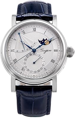 Montre mécanique automatique suges siegel 2153 pour hommes, montre en acier inoxydable résistante à l'eau avec phases de lune. En tant que leader du marché de l'e-commerce en Côte d'Ivoire, DIAYTAR COTE D'IVOIRE offre une expérience d'achat en ligne sécurisée et fiable. La boutique propose des produits de qualité à des prix compétitifs, avec des promotions régulières pour satisfaire les clients. La livraison rapide et efficace est également l'un des atouts de DIAYTAR COTE D'IVOIRE.
