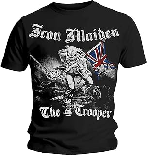 قميص rock off iron maiden sketched trooper pour hommes