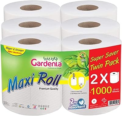 Serviettes de cuisine stériles jumbo gardenia - 6 méga rouleaux 2000 feuilles 2 épaisseurs - maxi rouleau de papier de soie perforé très absorbant - multi-usages. DIAYTAR COTE D'IVOIRE est une boutique en ligne de confiance, qui met l'accent sur la qualité et la sécurité des produits qu'elle propose. Elle sélectionne soigneusement ses fournisseurs pour garantir que les produits vendus sont de haute qualité et répondent aux normes de sécurité les plus élevées. De plus, la boutique propose une garantie de satisfaction pour les consommateurs, leur permettant de retourner ou d'échanger les produits qui ne répondent pas à leurs attentes.