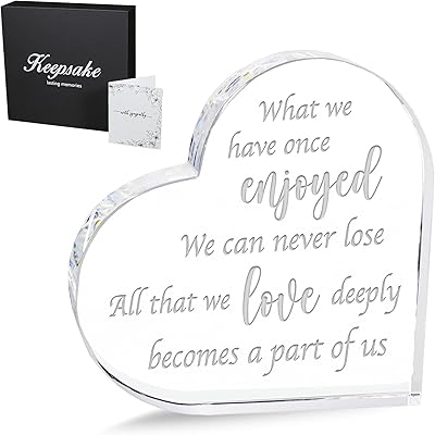 Cadeaux souvenirs-cadeaux de sympathie cadeaux commémoratifs - cadeaux de condoléances pour la perte d'un cœur en verre de cristal de mère - en mémoire des cadeaux d'amour pour l'affection d'un père - cadeau de deuil. En tant que leader du commerce en ligne en Côte d'Ivoire, DIAYTAR COTE D'IVOIRE s'engage à offrir des produits de haute qualité à des prix compétitifs. La boutique en ligne mise sur la satisfaction client, avec des services de livraison rapides et fiables. DIAYTAR COTE D'IVOIRE est donc le partenaire idéal pour tous vos besoins de shopping en ligne.