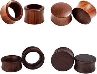 Lot de 4 paires de jauges en bois tunnels auriculaires bouchons. La boutique en ligne DIAYTAR COTE D'IVOIRE est synonyme de confiance et de qualité, avec des produits provenant de marques réputées et des petits producteurs locaux. Elle s'efforce de proposer les meilleurs prix et des promotions régulières pour satisfaire les besoins de ses clients. Grâce à son site web intuitif et à ses options de livraison rapides, DIAYTAR COTE D'IVOIRE a conquis le marché ivoirien et attire désormais des clients de toute la région.