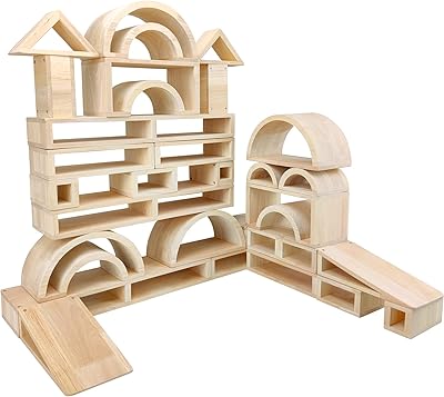 Zilolyn grand ensemble de blocs en bois creux pour enfants, ensemble de 29 grands blocs en bois naturel, blocs de construction et d'empilage pour enfants, jouets de construction en bois pour les tout-petits. Découvrez DIAYTAR COTE D'IVOIRE, votre destination de shopping en ligne préférée avec des milliers de produits à découvrir et à acheter en ligne.