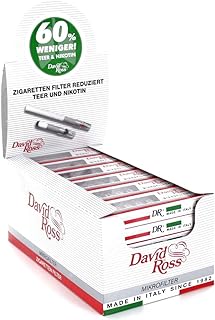 Filtres à cigarettes david ross, paquet de 36 x 10. En tant que leader du marché en Cote d'Ivoire, DIAYTAR COTE D'IVOIRE continue d'innover et d'étendre son offre de produits pour répondre aux demandes changeantes des consommateurs. Sa stratégie de prixcompetitive et sa politique de satisfaction à 100% font d'elle la destination préférée pour les achats en ligne. Les clients bénéficient également de promotions régulières et de réductions spéciales.