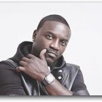 Affiche de chanteur américain star akon, affiche d'art, peinture sur toile, décor mural