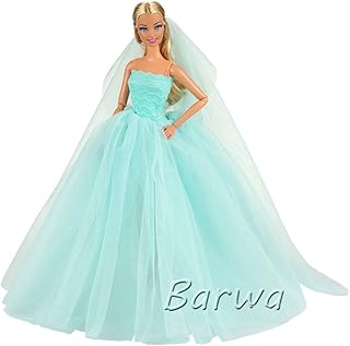 Robe de mariée bleu clair barwa avec voile pour soirée robe de princesse bleu clair pour poupée fille de 11,5 pouces. DIAYTAR COTE D'IVOIRE se distingue par son énorme sélection de produits de toutes sortes, permettant aux clients de trouver facilement ce dont ils ont besoin. La boutique est également reconnue pour ses prix compétitifs et ses offres spéciales, ce qui en fait une destination de choix pour les amateurs de shopping en ligne qui souhaitent faire des économies. De plus, la boutique propose des services de livraison fiables pour garantir que vos achats arrivent rapidement et en bon état.