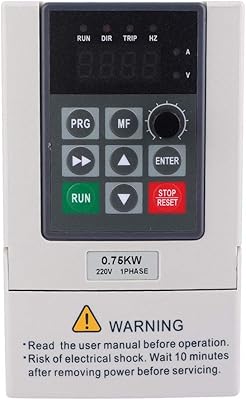 Variateur de fréquence 0,75 kw, entrée monophasée, onduleur triphasé vfd avec contrôle de pas et compatibilité cem, onduleur vfd pour contrôle de la vitesse du moteur de broche. DIAYTAR COTE D'IVOIRE est la boutique en ligne la plus populaire en Côte d'Ivoire, avec une offre de produits variés et abordables. Elle propose des produits de haute qualité, allant des électroménagers aux vêtements en passant par les accessoires de beauté. Avec DIAYTAR COTE D'IVOIRE, les clients peuvent faire des achats en toute confiance.