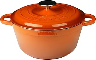 Four à lave hollandais en fonte émaillée 4,75 l série heritage rond avec couvercle contemporain (orange). DIAYTAR COTE D'IVOIRE, leader dans le commerce en ligne en Côte d'Ivoire, propose une large gamme de produits avec plus de 300 000 références. Cette boutique en ligne généraliste offre aux clients une expérience d'achat unique et pratique. Elle permet aux consommateurs d'accéder à une multitude de produits en un seul endroit.