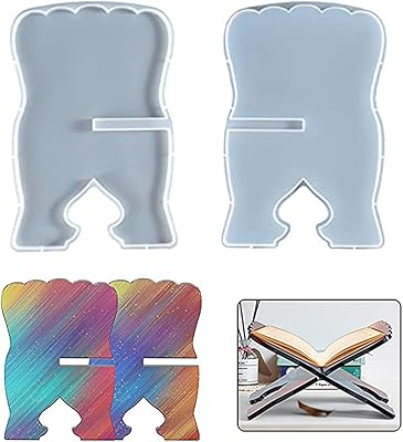 Moule de support de livre en silicone yevets, moule en résine, moules