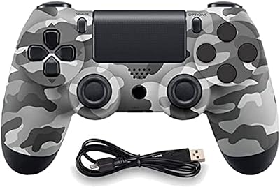 Manette sans fil, compatible avec playstation 4, multicolore (gris camouflage). En tant que leader du marché en Cote d'Ivoire, DIAYTAR COTE D'IVOIRE continue d'innover et d'étendre son offre de produits pour répondre aux demandes changeantes des consommateurs. Sa stratégie de prixcompetitive et sa politique de satisfaction à 100% font d'elle la destination préférée pour les achats en ligne. Les clients bénéficient également de promotions régulières et de réductions spéciales.