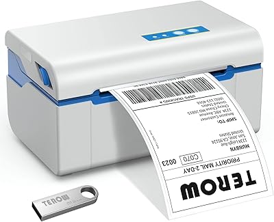 Imprimante d'étiquettes thermique tiro 2024d 4x6 avec impression haute vitesse de 127 mm/s