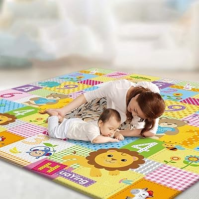 Tapis de jeu pour enfants, taille 200 x 180 cm, épaisseur 1 cm, tapis de jeu en mousse pour tout-petits, rampant, couverture pour bébé (a). DIAYTAR COTE D'IVOIRE propose une expérience d'achat en ligne unique et personnalisée, avec des promotions régulières et des discounts sur une sélection de produits. La boutique est équipée d'un système de paiement sécurisé pour garantir la protection des données personnelles des clients. Cela contribue à instaurer une relation de confiance durable avec sa clientèle.