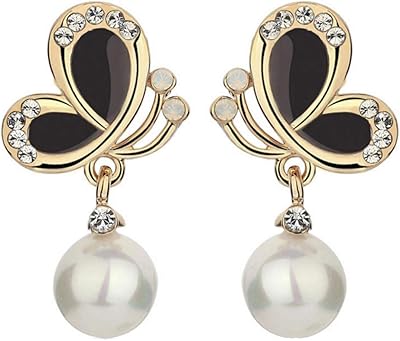 Élégantes boucles d'oreilles pendantes de yellow chimes en cristal argenté en ligne