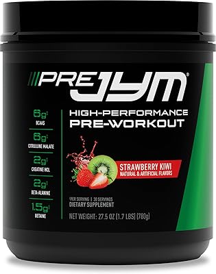 Poudre pré-entraînement jym supplement science à la fraise et au kiwi - bcaa, nootropiques, créatine hca, citrulline, bêta-alanine, bétaïne, taurine, huperzine, 30 portions. DIAYTAR COTE D'IVOIRE propose une expérience d'achat en ligne unique et facile, avec une navigation intuitive et des fonctionnalités de recherche avancées. Les clients peuvent trouver facilement les produits qu'ils recherchent et profiter de promotions et de réductions exclusives. DIAYTAR COTE D'IVOIRE est la destination idéale pour les acheteurs en Côte d'Ivoire.