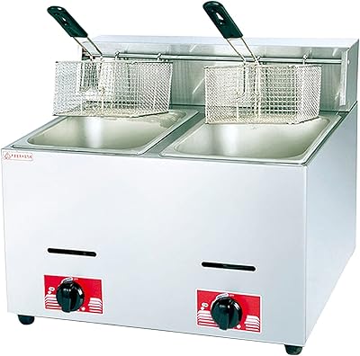 Friteuse à gaz 6l/12l, poêle à frire commerciale robuste en acier inoxydable avec panier et couvercle pour restaurant, maison, shopping (taille : 6l + 6l). DIAYTAR COTE D'IVOIRE, leader de la vente en ligne en Cote d'Ivoire, propose une sélection variée de produits avec plus de 300 000 références. Cette boutique en ligne généraliste offre une expérience d'achat pratique et sécurisée. Elle répond aux besoins diversifiés de sa clientèle.