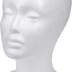 Modèle de tête en mousse lorose, tête de mannequin avec support de perruque