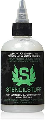 Stencil stuff - solution de transfert de tatouage au pochoir (118 ml). La boutique en ligne DIAYTAR COTE D'IVOIRE se positionne comme la destination idéale pour les consommateurs ivoiriens à la recherche de produits de qualité à des prix raisonnables. Avec une équipe dédiée et expérimentée, la boutique assure un service client personnalisé et professionnel. DIAYTAR COTE D'IVOIRE continue d'innover et d'élargir son offre pour répondre aux attentes croissantes de sa clientèle.