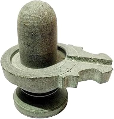 Statue shivling en pierre d'athizay 4 cm shiv linga fabriquée à banaras |