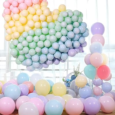 Ballons de fête momo bear pastel macaron design, 10 pouces, 100 pièces