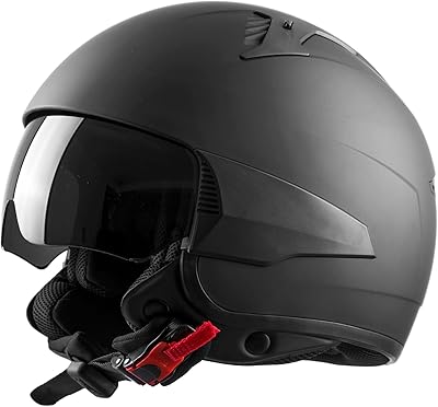 Casque de moto westt open rover avec visière de style classique + 3