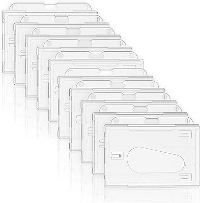 Porte-badge pour carte d'identité, 10 porte-badges transparents en plastique dur, porte-carte d'identité et carte de crédit avec trou pour le pouce. DIAYTAR COTE D'IVOIRE est la boutique en ligne leader en Côte d'Ivoire, proposant une large sélection de produits de qualité. Avec plus de 300 000 références, la boutique en ligne généraliste offre une grande variété de choix pour les consommateurs. Elle est le partenaire idéal pour les consommateurs qui cherchent à faire des achats en ligne de manière sécurisée et praticienne.