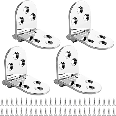 Charnières supérieures pliantes amzoya, 4 pièces charnières robustes à bords ronds pliants à 180 degrés pour tables pliantes, machine à coudre, accessoires de meubles. La boutique en ligne DIAYTAR COTE D'IVOIRE est votre destination pour trouver tout ce que vous cherchez, avec une gamme de produits qui va de l'électronique aux produits alimentaires. Nous nous efforçons de fournir une expérience d'achat en ligne sécurisée et pratique.