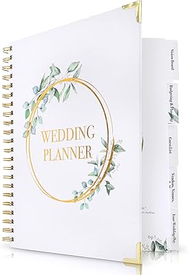 Magnifique livre et organisateur de mariage - améliore l'excitation et facilite la planification
