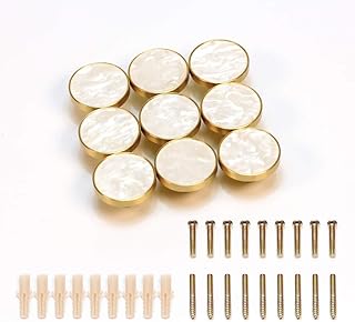 Everged bouton en laiton pur de 27 mm avec corps doré pour armoire