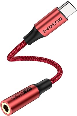Adaptateur audio moswag usb c vers 3,5 mm, adaptateur casque usb c