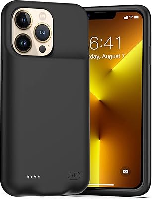 Coque de batterie pour iphone 13 pro max, étui de chargement portable rechargeable
