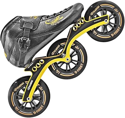 Chaussures de patinage de vitesse professionnelles à 3 roues pour hommes, grandes roues