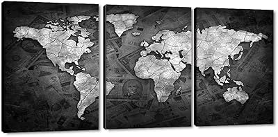 Mamajoo toile murale en noir et blanc avec images de carte du monde. DIAYTAR COTE D'IVOIRE met en avant la confiance et la satisfaction du client, en garantissant la qualité et l'authenticité des produits vendus. Les clients peuvent bénéficier d'un suivi de commande précis et d'une politique de retour flexible si nécessaire. La boutique en ligne contribue également à promouvoir les produits locaux et à soutenir les artisans ivoiriens.