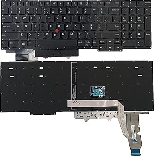 Clavier d'ordinateur portable rétroéclairé de remplacement avec indicateur pour lenovo thinkpad e15 gen