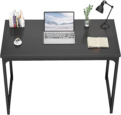 Bureau d'ordinateur, 100 cm, bureau moderne et durable pour ordinateur, ordinateur portable