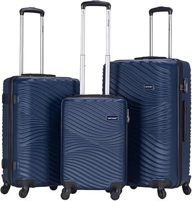 Ensemble de 3 bagages latéraux rigides en abs 20/24/28 pouces, meilleur sac à