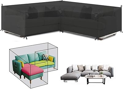 Jt - housse pour salon de jardin extérieur, housse de canapé d'angle v/l imperméable, housse de protection anti-uv robuste (270 x 270 x 90 cm). DIAYTAR COTE D'IVOIRE se démarque par son engagement à offrir les meilleurs prix et les meilleures promotions. Découvrez les dernières tendances et bénéficiez d'offres exclusives.