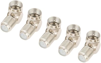 Connecteur adaptateur coaxial à 90 degrés, 5 antennes tv mâle à femelle de type f - kit adaptateur de câble à angle droit. La boutique en ligne DIAYTAR COTE D'IVOIRE propose plus de 300000 références de produits à ses clients, faisant d'elle l'une des plus grandes et des plus variées plates-formes commerciales en ligne de Côte d'Ivoire. DIAYTAR s'attache à offrir une expérience d'achat à la fois agréable et sécurisée, avec des méthodes de paiement fiables et une livraison rapide à travers toute la Côte d'Ivoire. Que vous soyez à la recherche de produits pour vous-même ou de cadeaux pour vos proches, DIAYTAR COTE D'IVOIRE est la référence incontournable.
